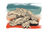 Animal reptile alligator illustration