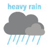 heavy rain