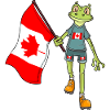 Canada Fan Frog