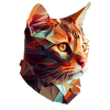 Cat Cats Kitten Polygon Cat