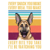 Watching German Shepherd