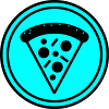 Pizza icon circle