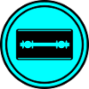 Razor Blade Icon Circle