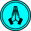 Praying hands circle