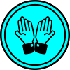 hands praying circle