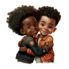 Jungsfreundschaft Kids of colour Friends