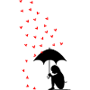 rain and hearts