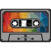 Cassette arc en ciel rétro