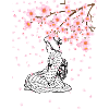 Geisha sous le cerisier