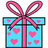 Geschenkpackung Geschenk Herz