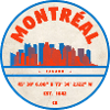 Montréal Canada Skyline Emblem Design