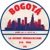 Bogotá Skyline Retro Badge