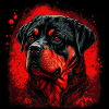 Dark Rottweiler Love