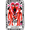 lovers card black