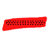 points sur fond rouge
