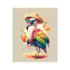 Flamingo Playing Musical Instruments Mexican