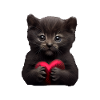 Chat de la Saint-Valentin