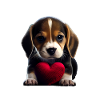Happy Valentine's Day Beagle