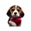 Bonne Saint-Valentin Beagle