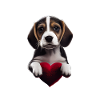 Bonne Saint-Valentin Beagle