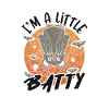 Creepy Creepy Witch Bat Halloween
