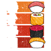 Sushi Esthétique Style Rétro
