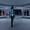 Future Woman in a Shop