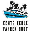 Echte Kerle fahren Boot