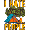 I hate people camping