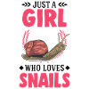 Schnecken Mädchen Snail Girl