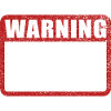 Warning Sign English Warning