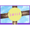 Holzkreuz Smile Kreis