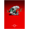 Rotes Schädel Smile Kunstprint