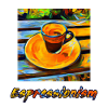 An expressionism espresso becomes espressionism