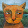 Orangene Katze