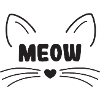 Miau Katzengesicht