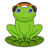 Frog Headphone Musique