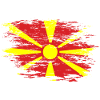 Drapeau de la Macédoine utilisé