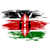 Kenya flag used