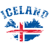 Iceland Wall Map Flag used