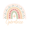 Cadeau Opératrice. Boho Rainbow opératrice.