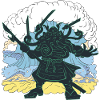 Giant Cthulhu samurai japanese