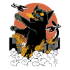 Japanese Sunset Catzilla