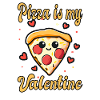 La pizza est ma Saint-Valentin