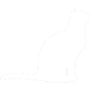 Sitzende Katze