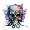 winged skull