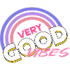 good vibes Regenbogen