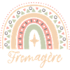 Cadeau Fromagère. Boho Rainbow fromagère.
