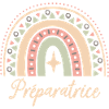Cadeau Préparatrice. Boho Rainbow préparatrice.