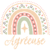 Cadeau Agréeuse. Boho Rainbow agréeuse.